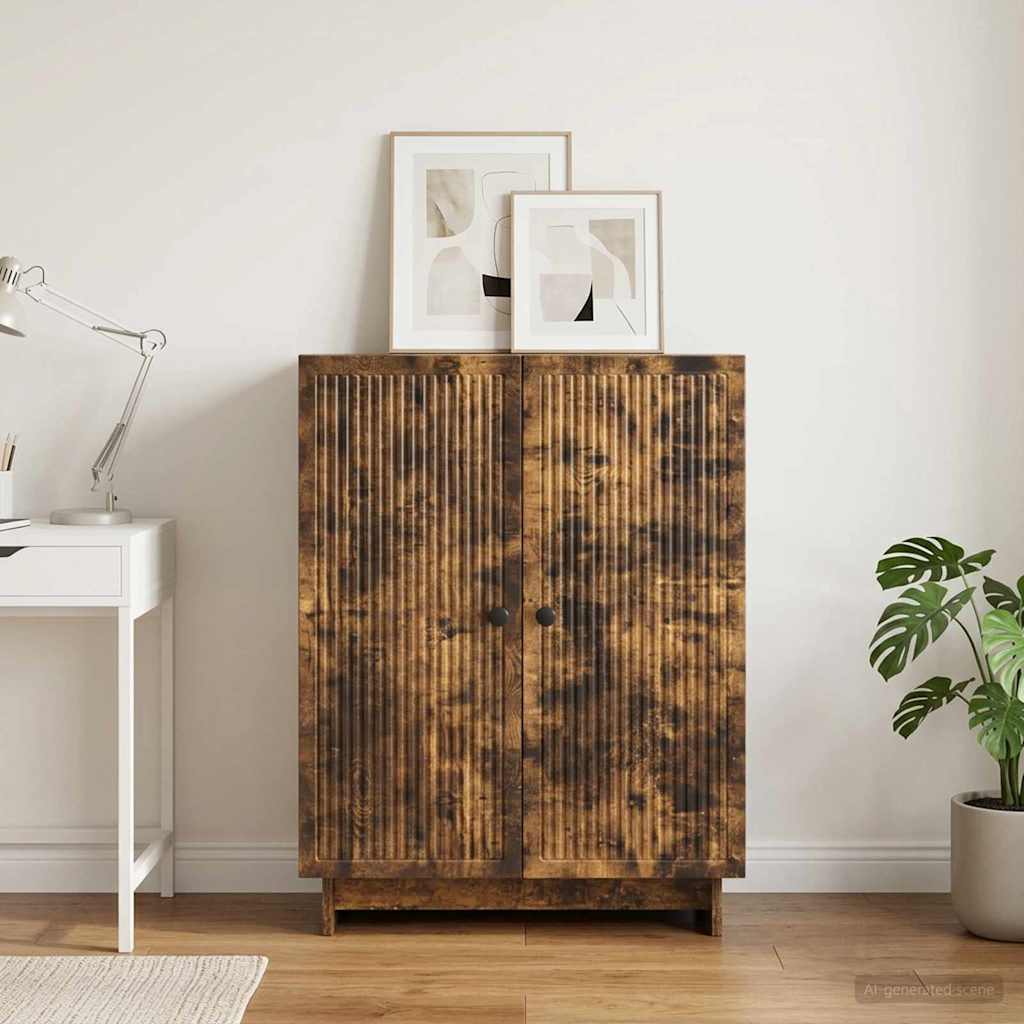 Credenza Rovere Fumo 66 x 34,5 x 90 cm Legno ingegnerizzato - homemem39