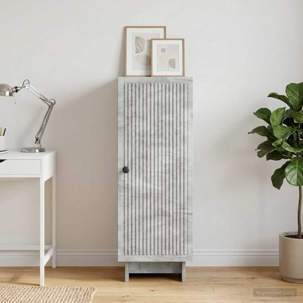 Credenza Grigio Cemento 33 x 34,5 x 90 cm Legno ingegnerizzato