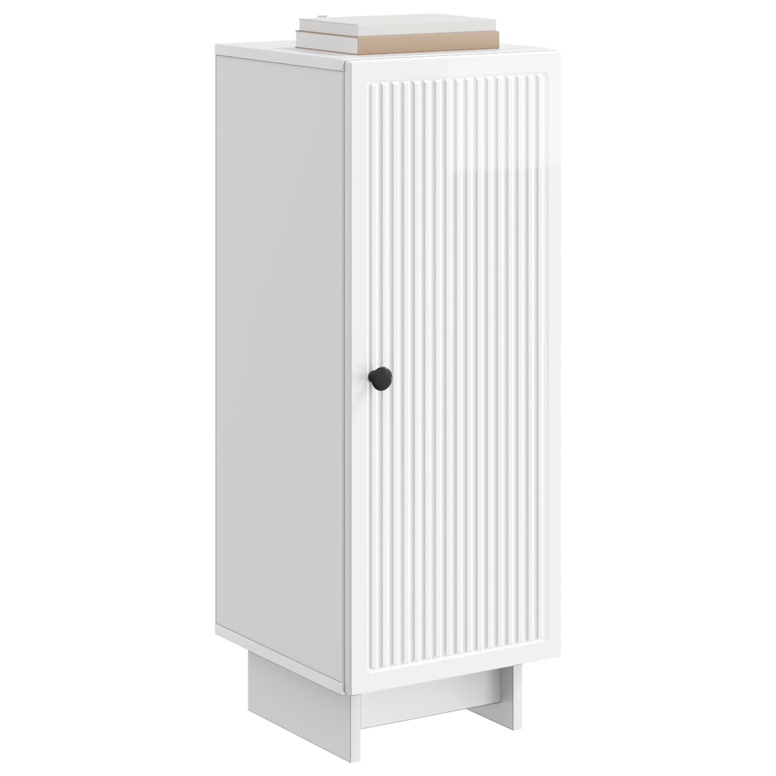 Armadietto Bianco Lucido 33 x 34,5 x 90 cm Legno ingegnerizzato | homemem39