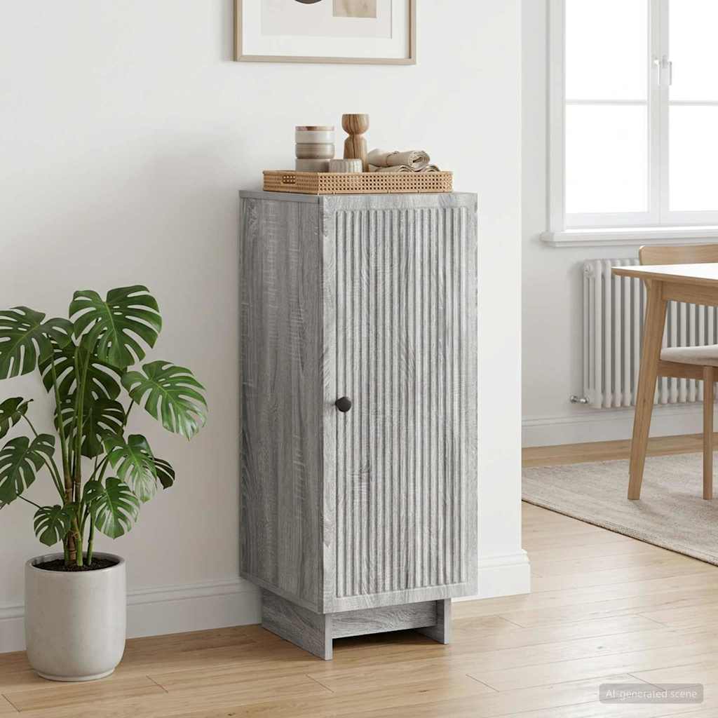 Credenza Sonoma grigio 33 x 34,5 x 90 cm Legno ingegnerizzato - homemem39