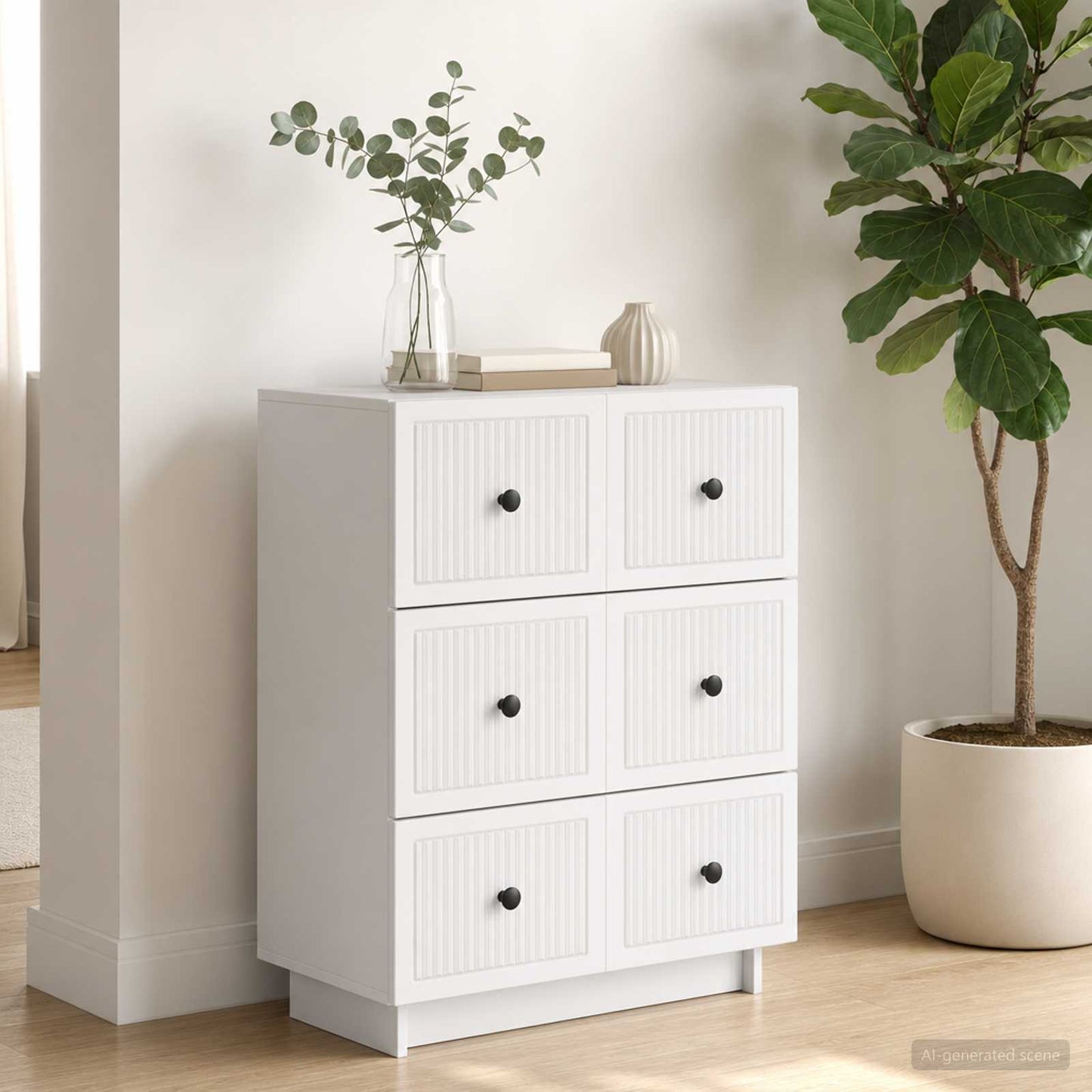 Mobile con Cassetti Bianco 66 x 34,5 x 90 cm