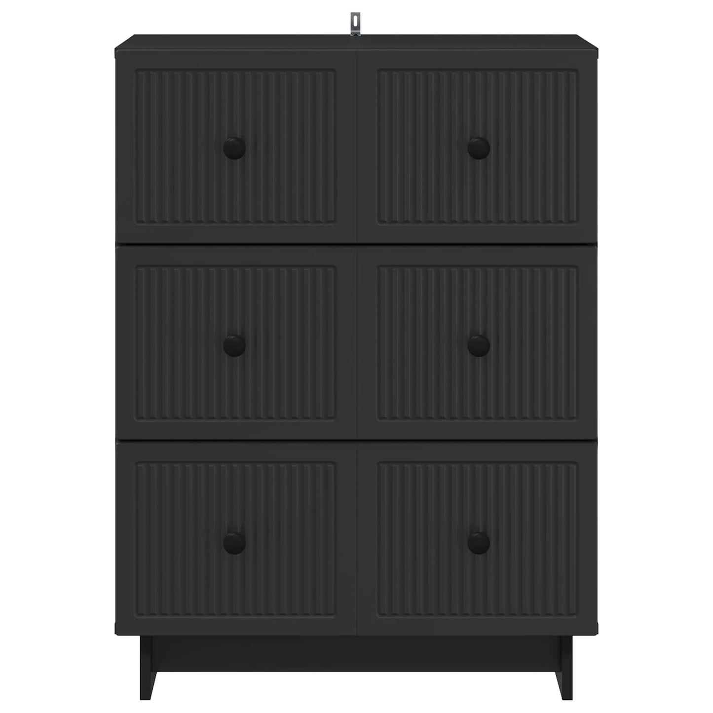 Mobile con Cassetti Nero 66 x 34,5 x 90 cm Legno ingegnerizzato | homemem39