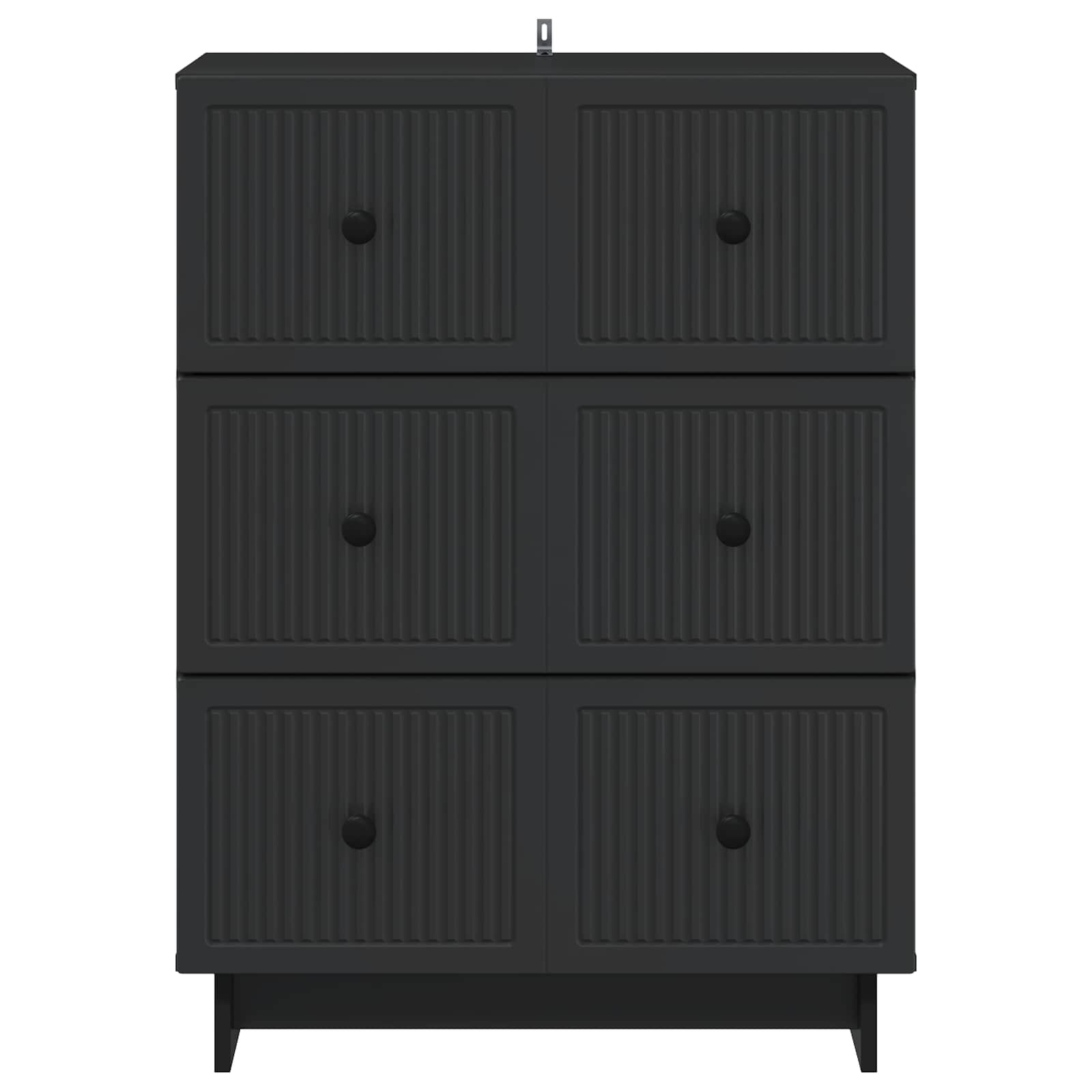 Mobile con Cassetti Nero 66 x 34,5 x 90 cm Legno ingegnerizzato | homemem39