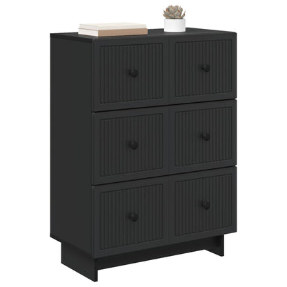 Mobile con Cassetti Nero 66 x 34,5 x 90 cm Legno ingegnerizzato | homemem39