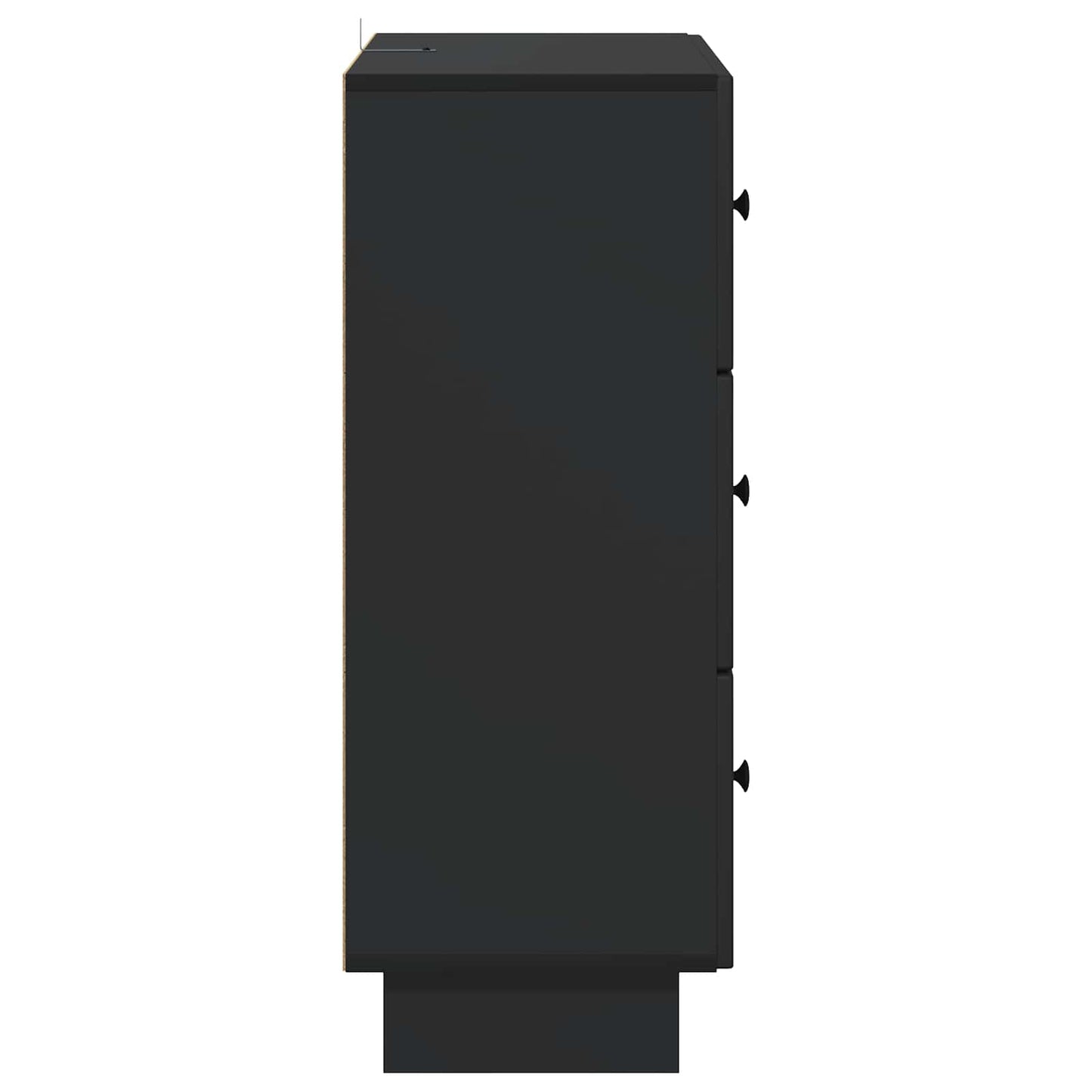 Mobile con Cassetti Nero 66 x 34,5 x 90 cm Legno ingegnerizzato | homemem39