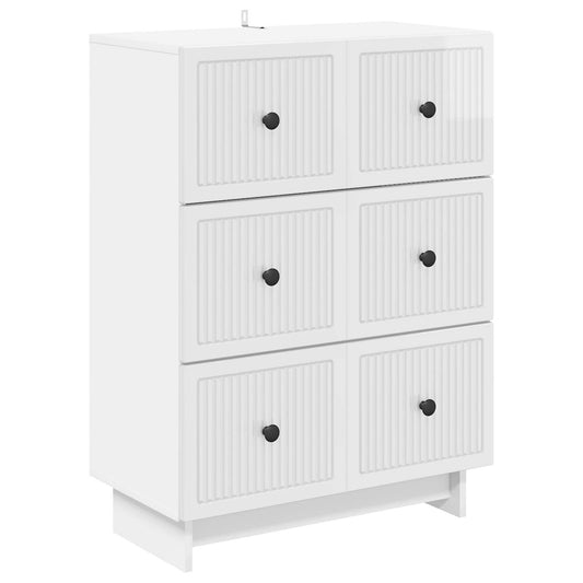 Mobile con Cassetti Bianco Lucido 66 x 34,5 x 90 cm | homemem39