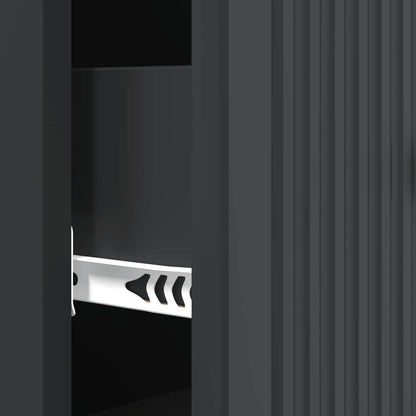 Mobile con Cassetti Nero 33 x 34,5 x 90 cm Legno ingegnerizzato | homemem39