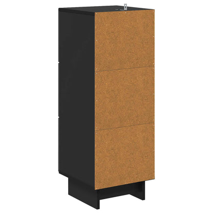 Mobile con Cassetti Nero 33 x 34,5 x 90 cm Legno ingegnerizzato | homemem39