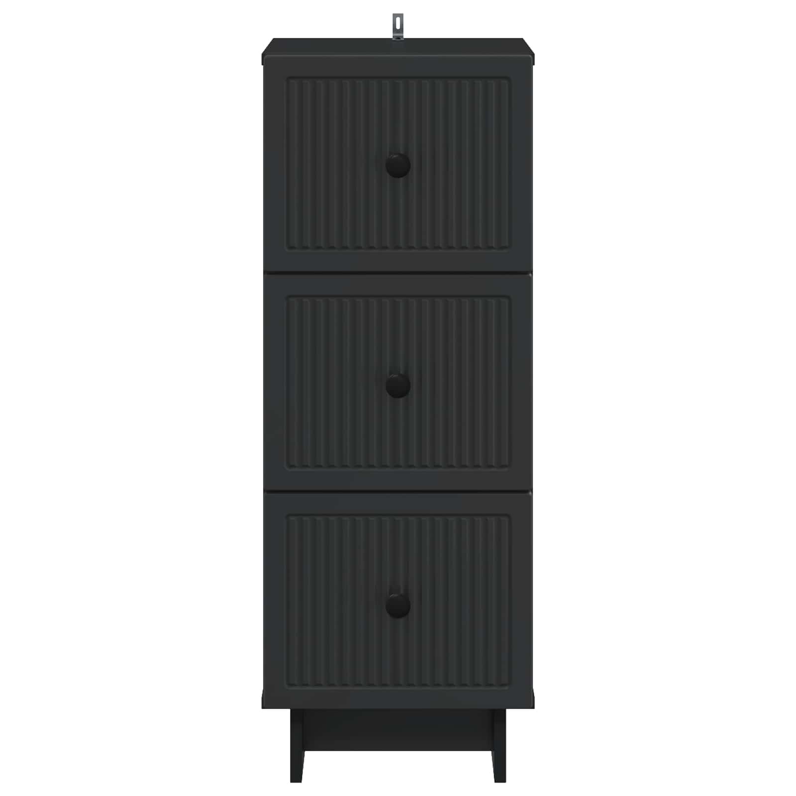 Mobile con Cassetti Nero 33 x 34,5 x 90 cm Legno ingegnerizzato | homemem39