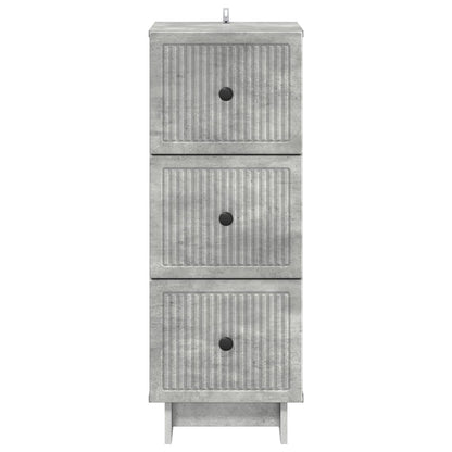Mobile con Cassetti Grigio Cemento 33 x 34,5 x 90 cm | homemem39