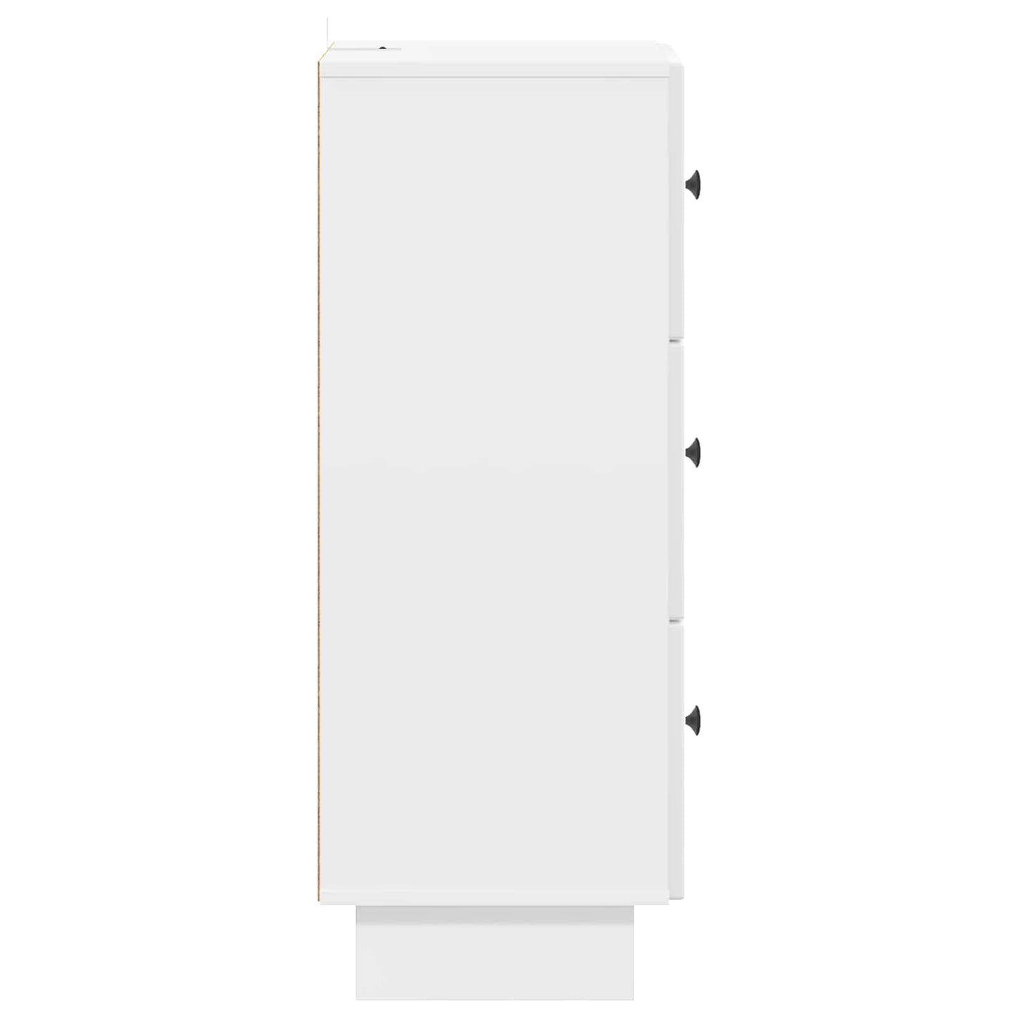 Mobile con Cassetti Bianco Lucido 33 x 34,5 x 90 cm