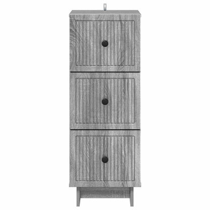 Mobile con Cassetti Grigio Sonoma 33 x 34,5 x 90 cm | homemem39