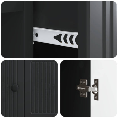 Credenza Nero 66 x 34,5 x 90 cm Legno ingegnerizzato | homemem39