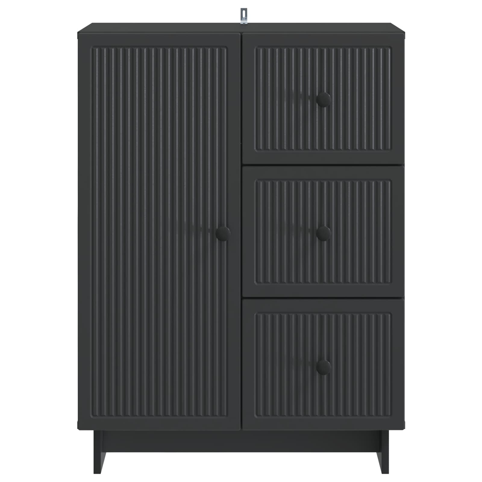 Credenza Nero 66 x 34,5 x 90 cm Legno ingegnerizzato | homemem39