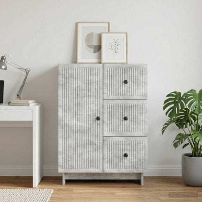 Credenza Grigio Cemento 66 x 34,5 x 90 cm Legno ingegnerizzato