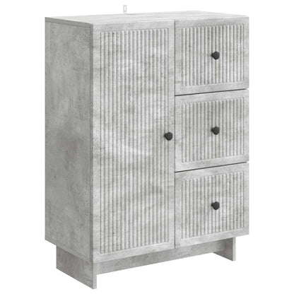 Credenza Grigio Cemento 66 x 34,5 x 90 cm Legno ingegnerizzato