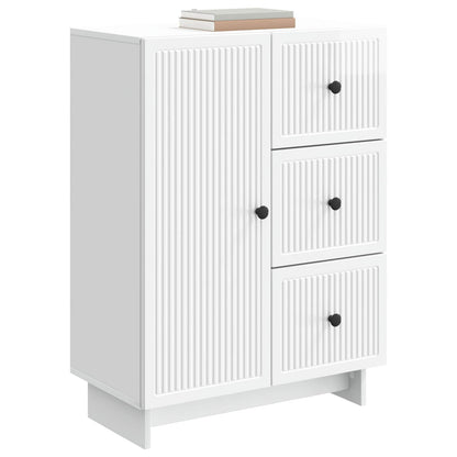 Credenza Bianco Lucido 66 x 34,5 x 90 cm Legno ingegnerizzato | homemem39