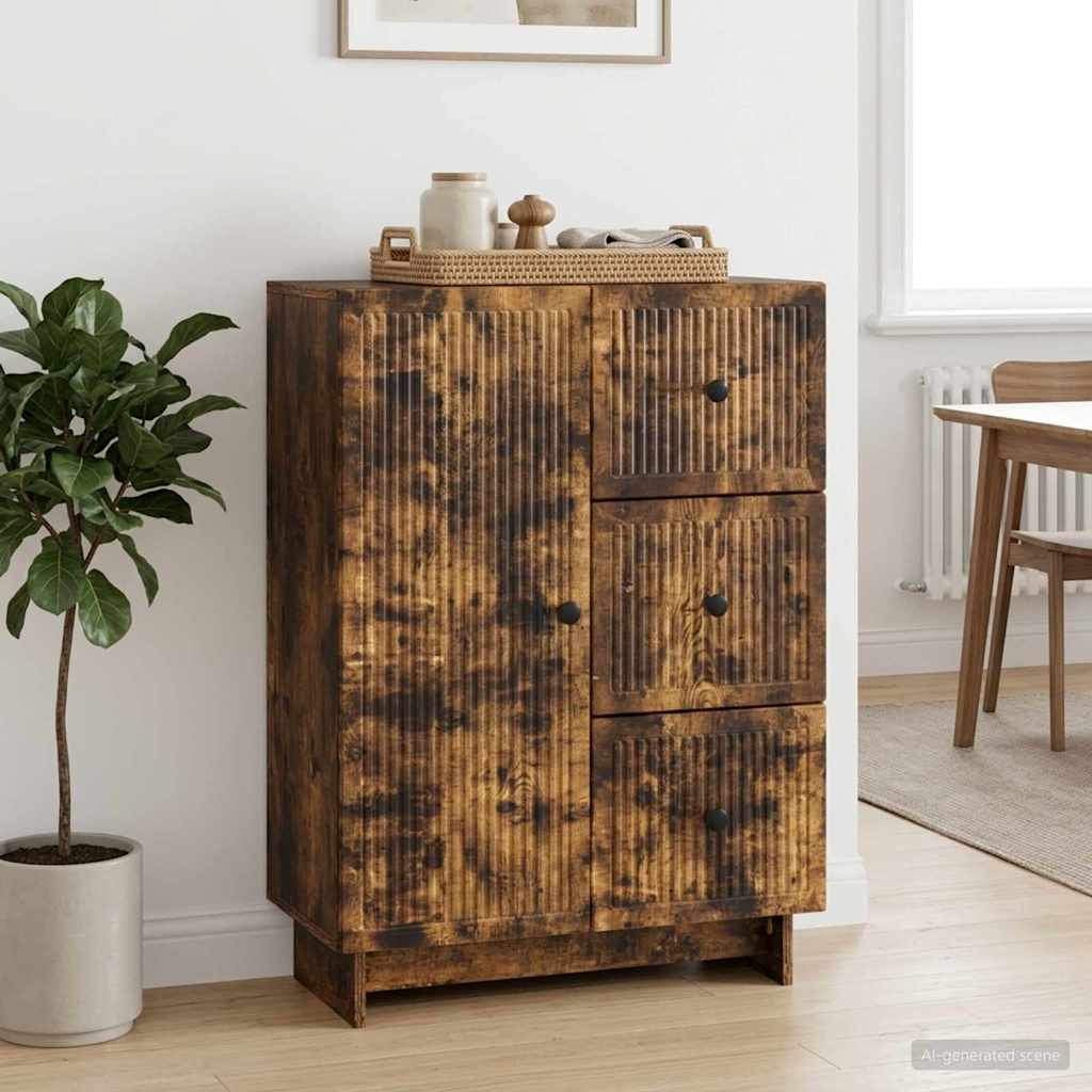 Credenza Rovere Fumo 66 x 34,5 x 90 cm Legno ingegnerizzato - homemem39