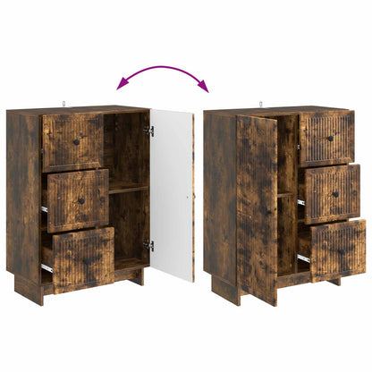 Credenza Rovere Fumo 66 x 34,5 x 90 cm Legno ingegnerizzato - homemem39