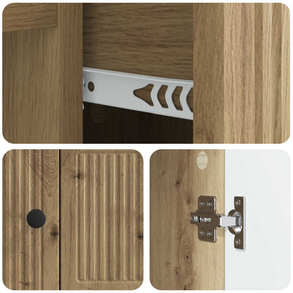 Credenza con cassetto Rovere Artigianale 66 x 34,5 x 90 cm | homemem39