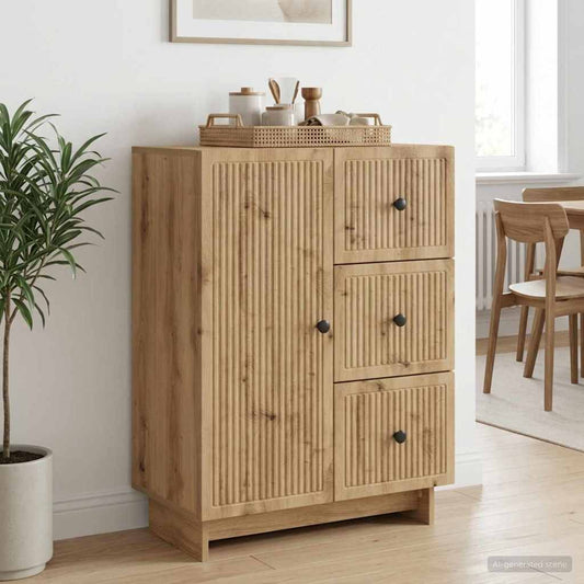 Credenza con cassetto Rovere Artigianale 66 x 34,5 x 90 cm