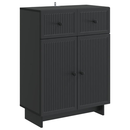 Credenza Nero 66 x 34,5 x 90 cm Legno ingegnerizzato