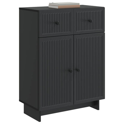 Credenza Nero 66 x 34,5 x 90 cm Legno ingegnerizzato