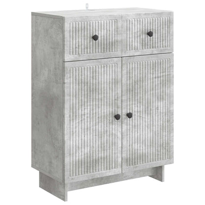 Credenza Grigio Cemento 66 x 34,5 x 90 cm Legno ingegnerizzato | homemem39