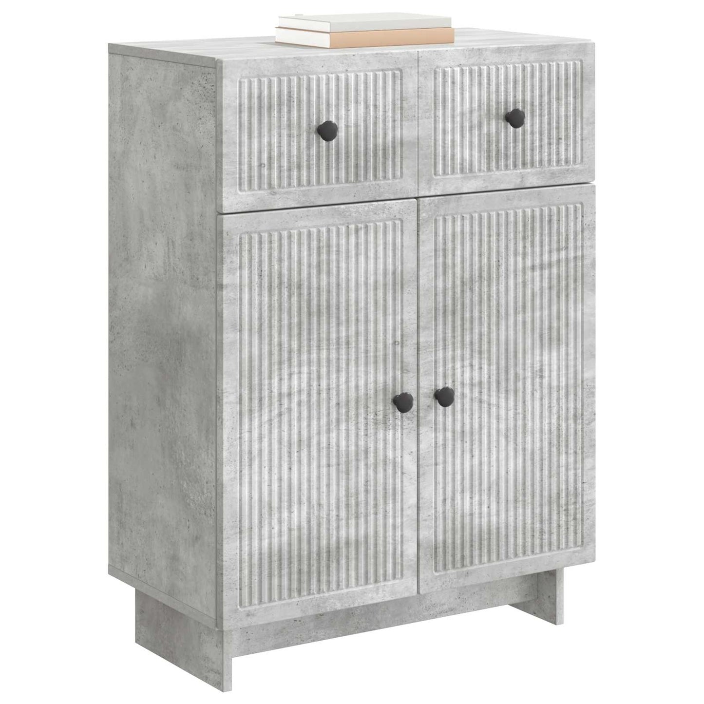 Credenza Grigio Cemento 66 x 34,5 x 90 cm Legno ingegnerizzato
