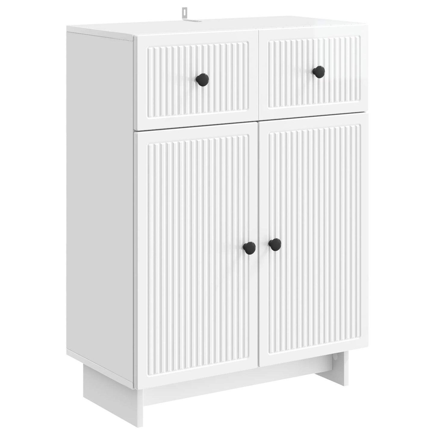 Credenza Bianco Lucido 66 x 34,5 x 90 cm Legno ingegnerizzato | homemem39