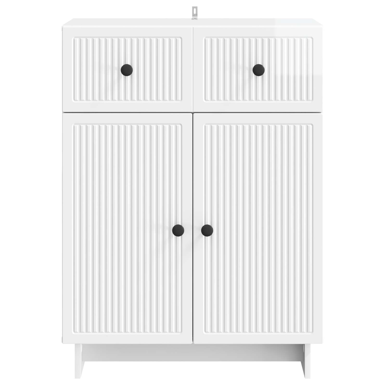 Credenza Bianco Lucido 66 x 34,5 x 90 cm Legno ingegnerizzato | homemem39