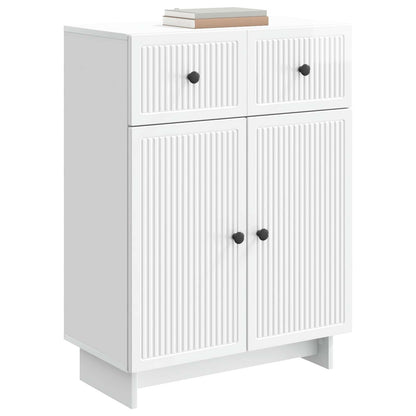 Credenza Bianco Lucido 66 x 34,5 x 90 cm Legno ingegnerizzato | homemem39