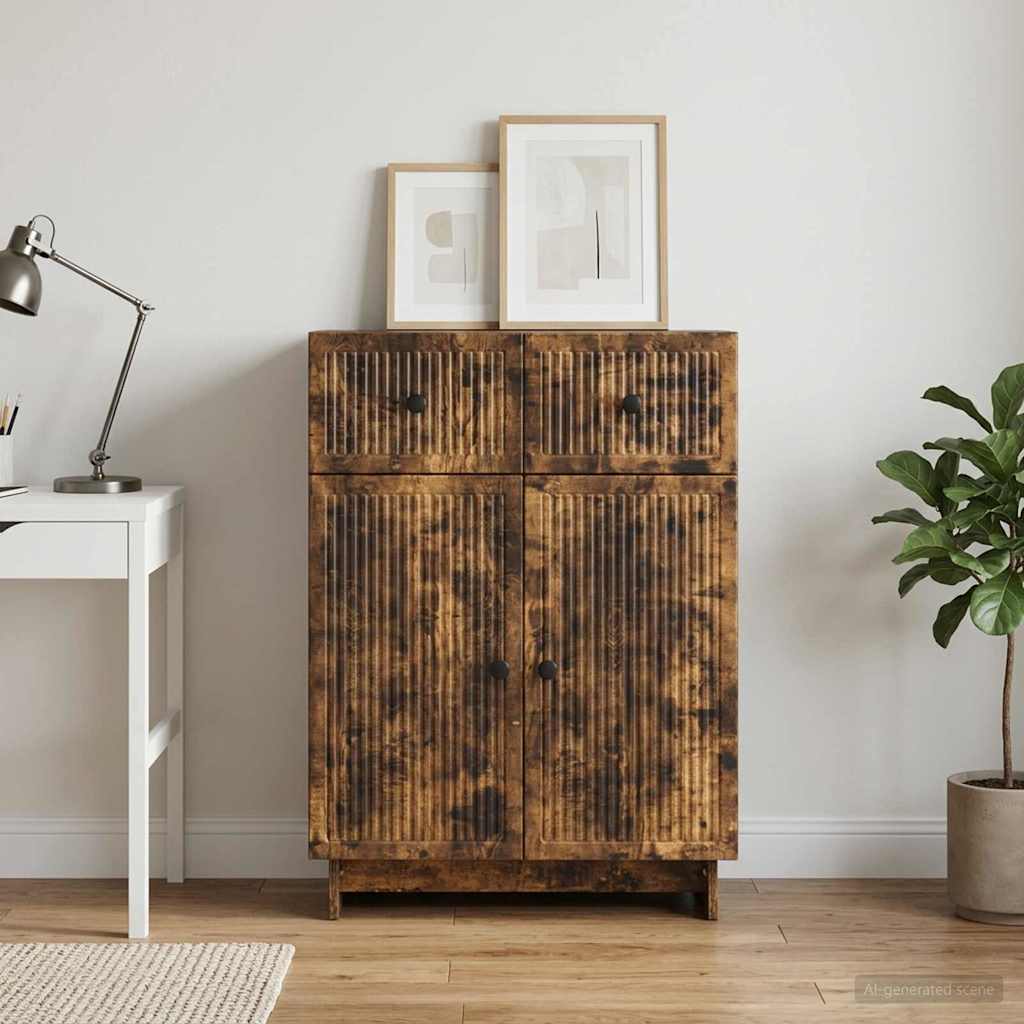 Credenza Rovere Fumo 66 x 34,5 x 90 cm Legno ingegnerizzato - homemem39