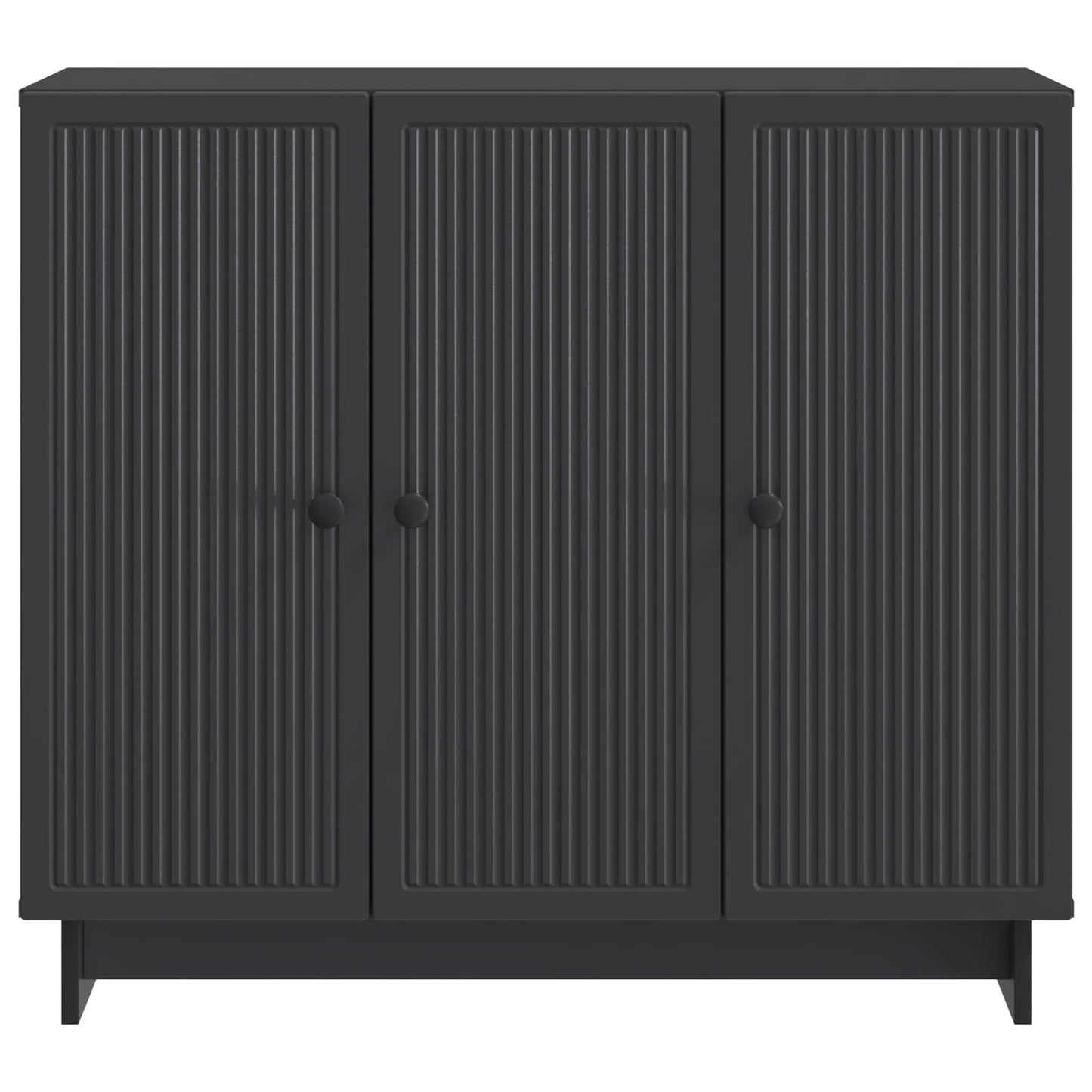 Credenza Nero 89 x 34,5 x 80 cm Legno ingegnerizzato