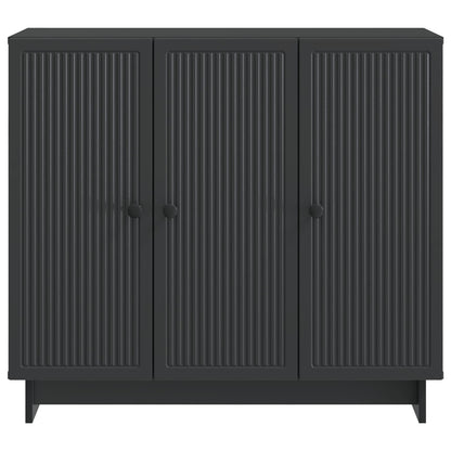 Credenza Nero 89 x 34,5 x 80 cm Legno ingegnerizzato