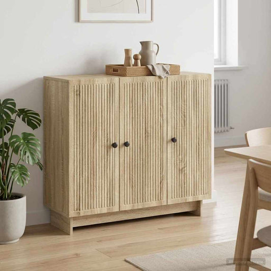 Credenza Rovere Sonoma 89 x 34,5 x 80 cm Legno ingegnerizzato