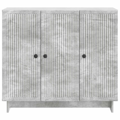 Credenza Grigio Cemento 89 x 34,5 x 80 cm Legno ingegnerizzato