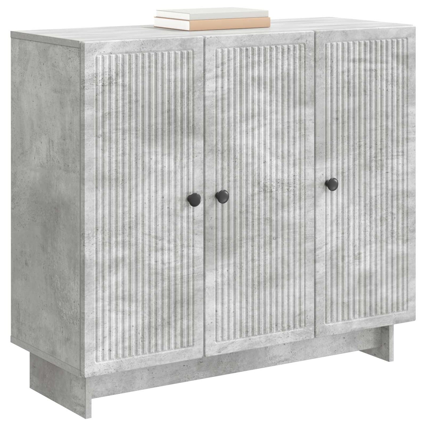 Credenza Grigio Cemento 89 x 34,5 x 80 cm Legno ingegnerizzato