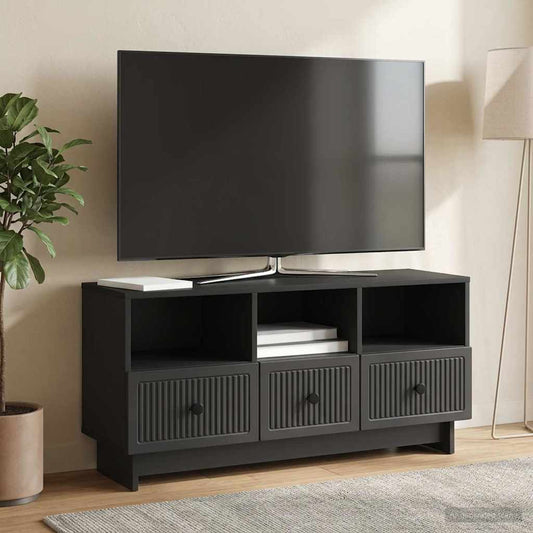 Mobile TV Nero 102 x 34,5 x 50 cm Legno ingegnerizzato