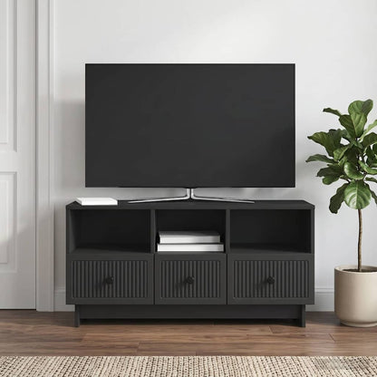 Mobile TV Nero 102 x 34,5 x 50 cm Legno ingegnerizzato