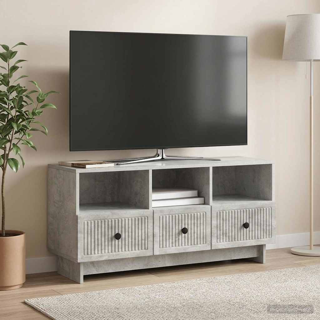 Mobile TV con cassetto Grigio Cemento 102 x 34,5 x 50 cm
