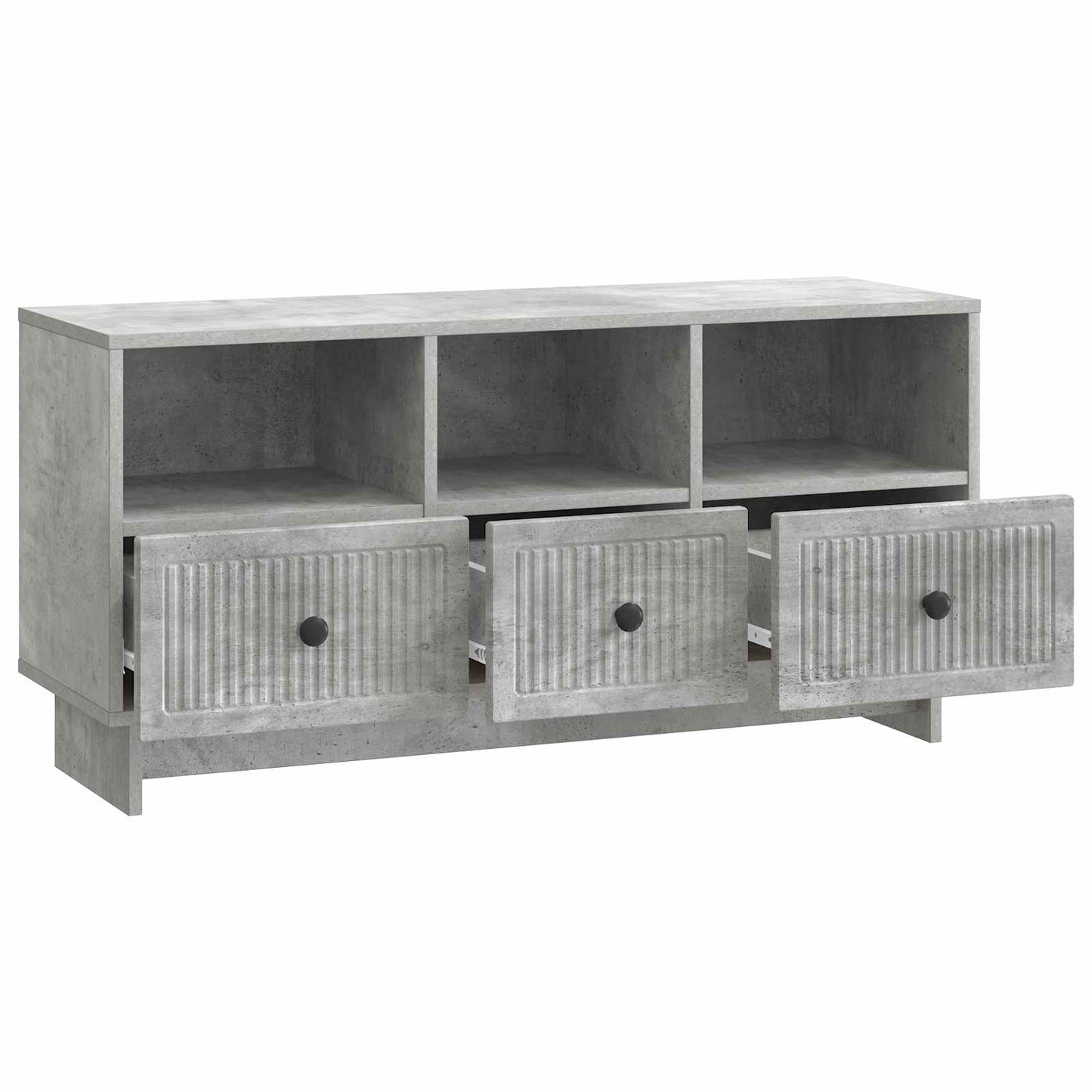 Mobile TV con cassetto Grigio Cemento 102 x 34,5 x 50 cm | homemem39