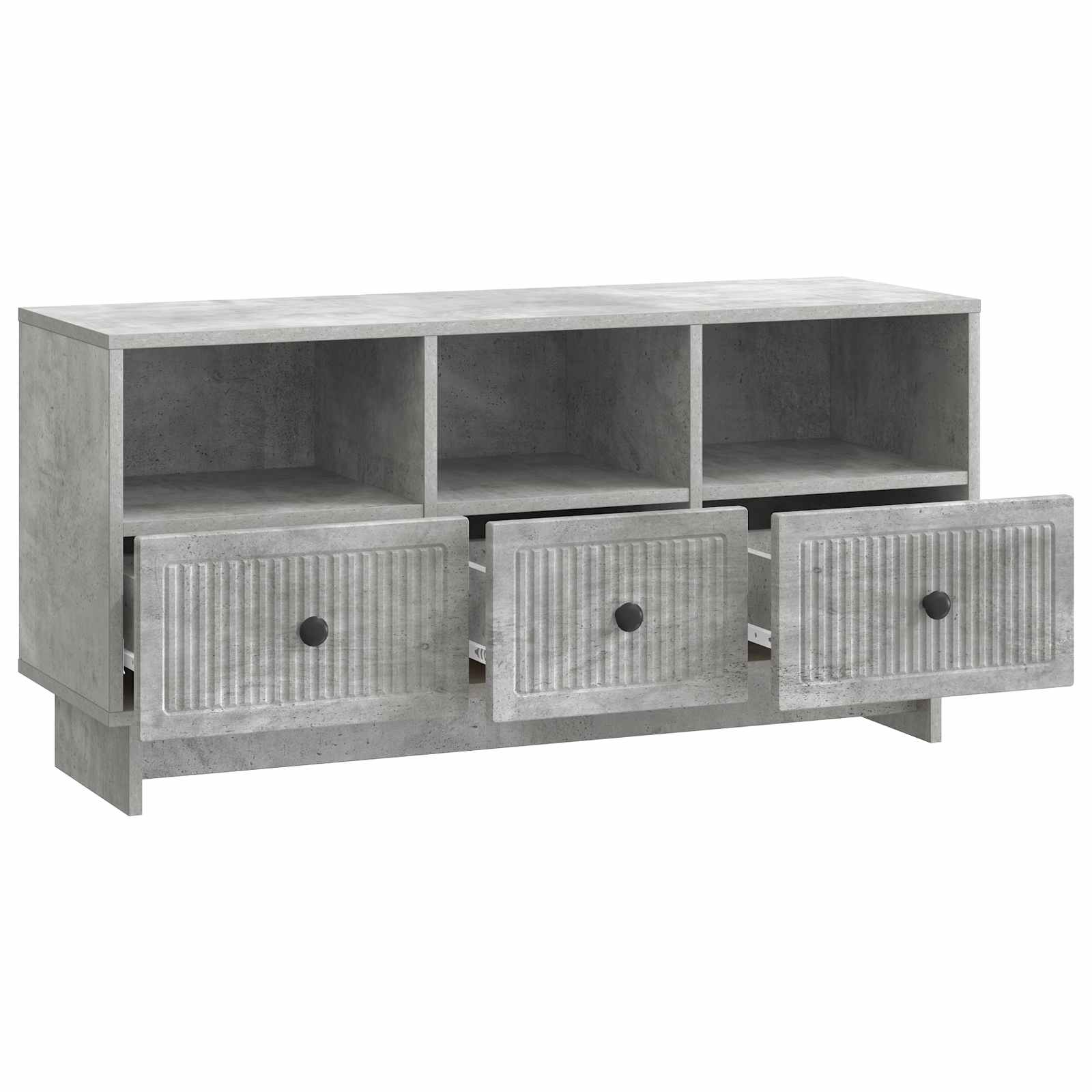 Mobile TV con cassetto Grigio Cemento 102 x 34,5 x 50 cm | homemem39