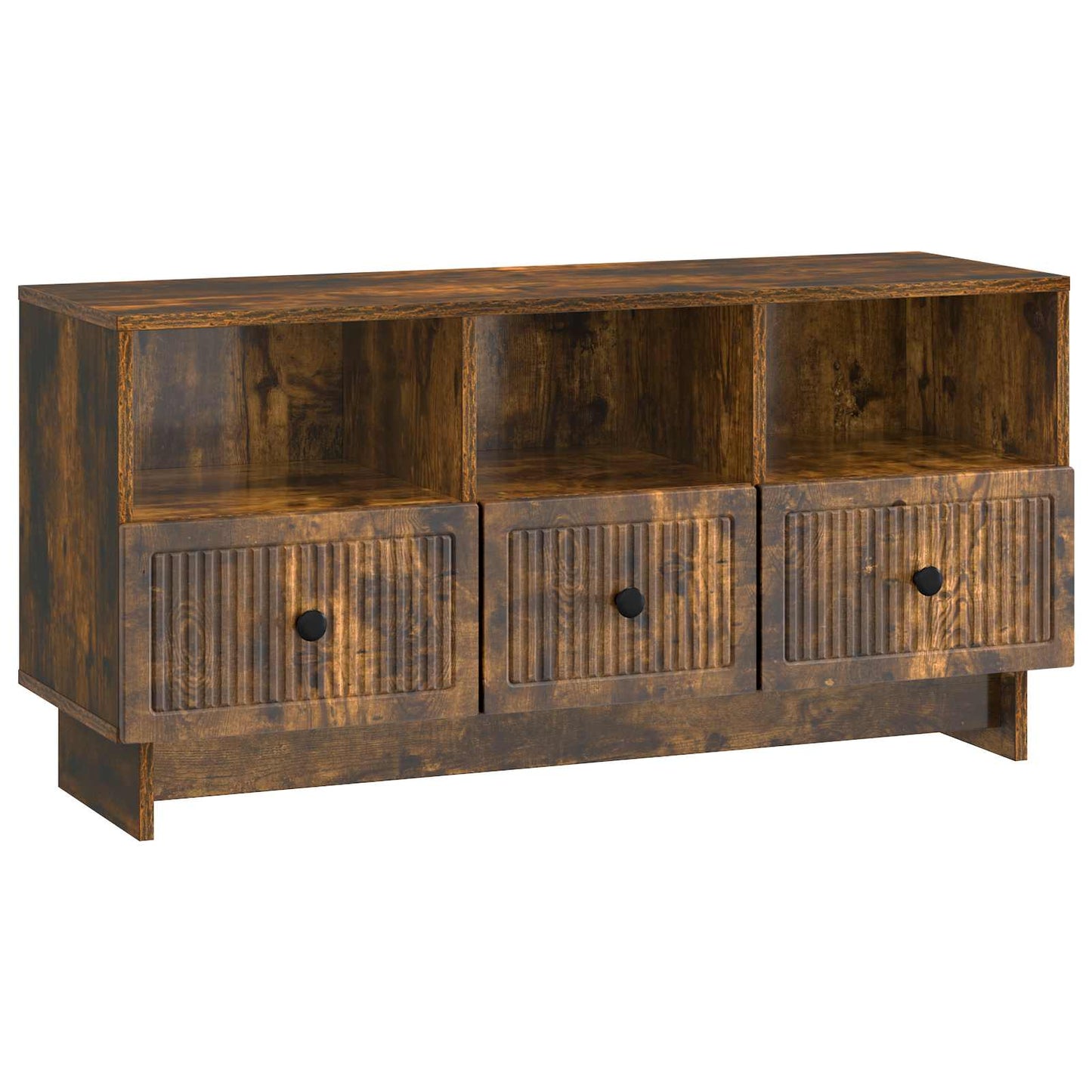 Mobile TV Rovere Fumo 102 x 34,5 x 50 cm Legno ingegnerizzato | homemem39