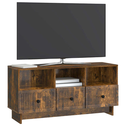 Mobile TV Rovere Fumo 102 x 34,5 x 50 cm Legno ingegnerizzato | homemem39