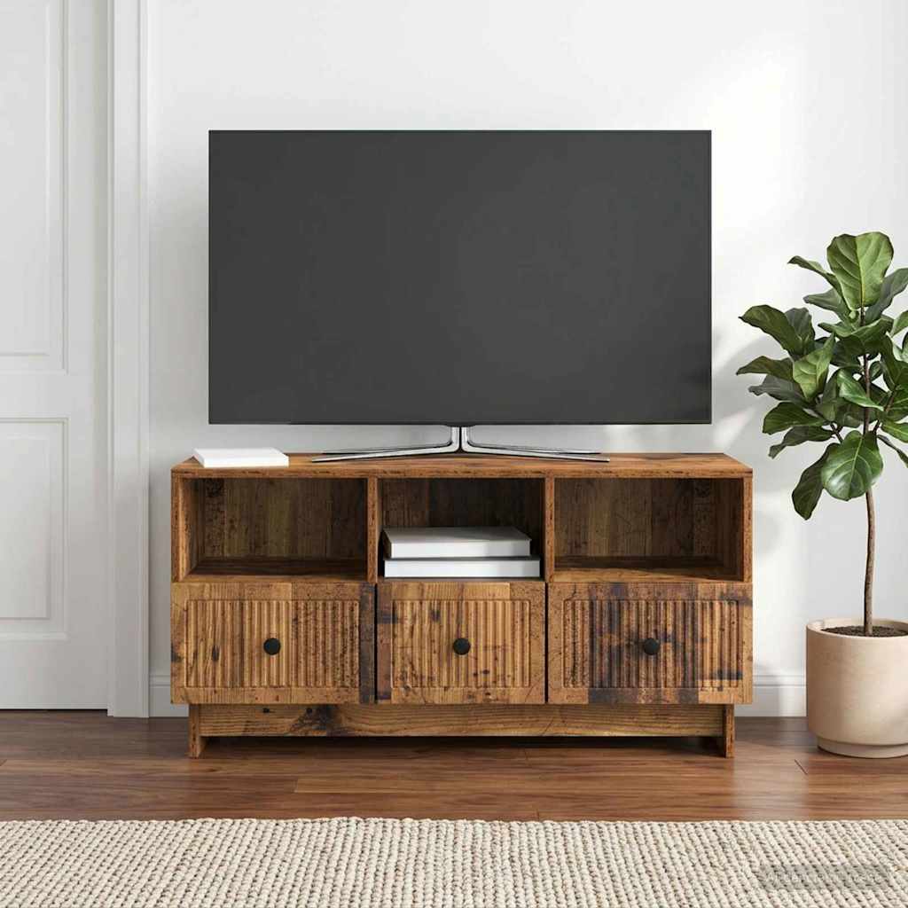 Mobile TV Legno antico 102 x 34,5 x 50 cm Legno ingegnerizzato