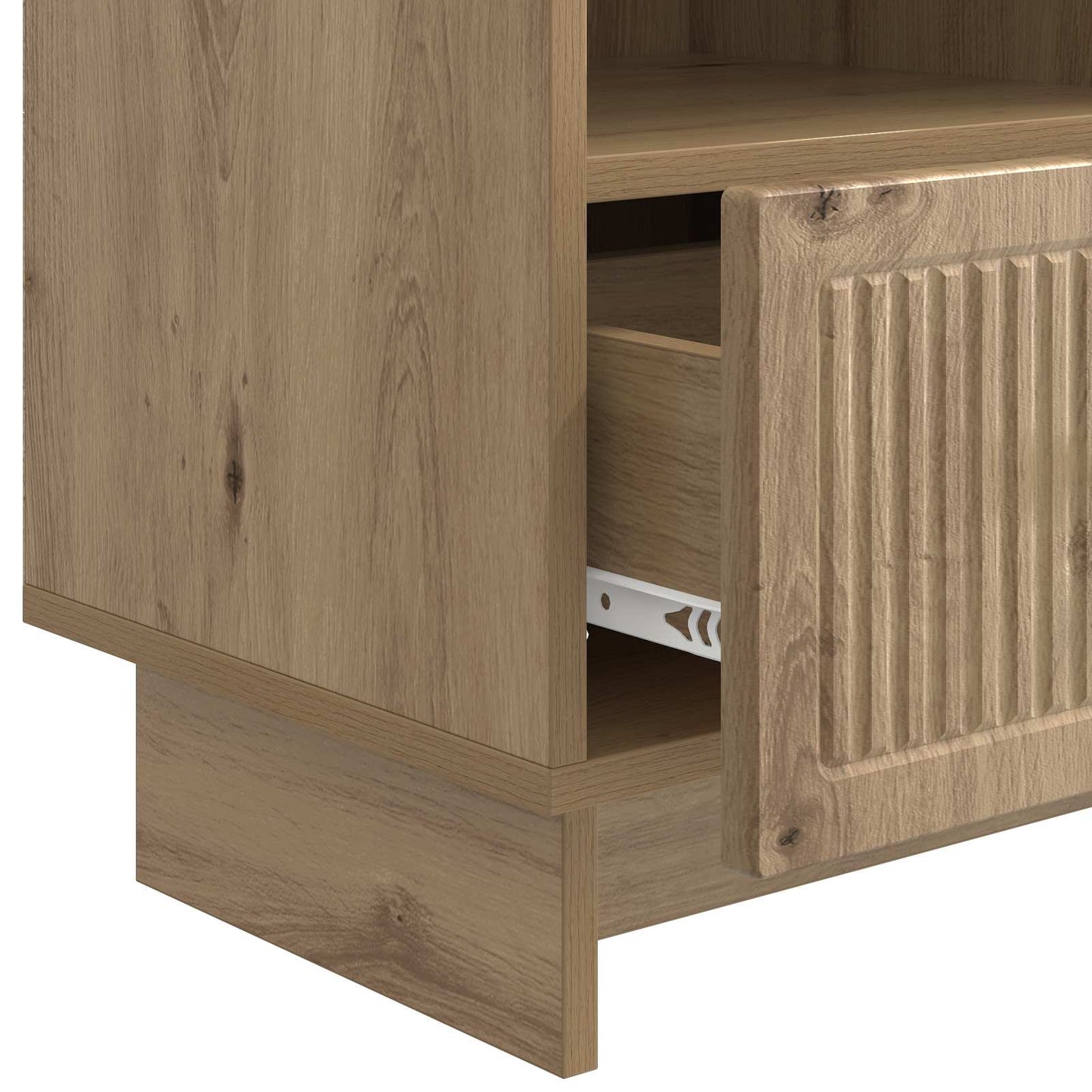 Mobile TV con cassetto Rovere Artigianale 102 x 34,5 x 50 cm | homemem39