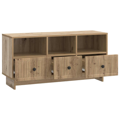 Mobile TV con cassetto Rovere Artigianale 102 x 34,5 x 50 cm | homemem39