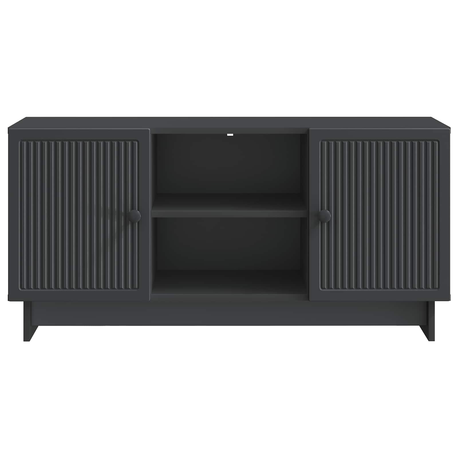Mobile TV Nero 102 x 34,5 x 50 cm Legno multistrato | homemem39