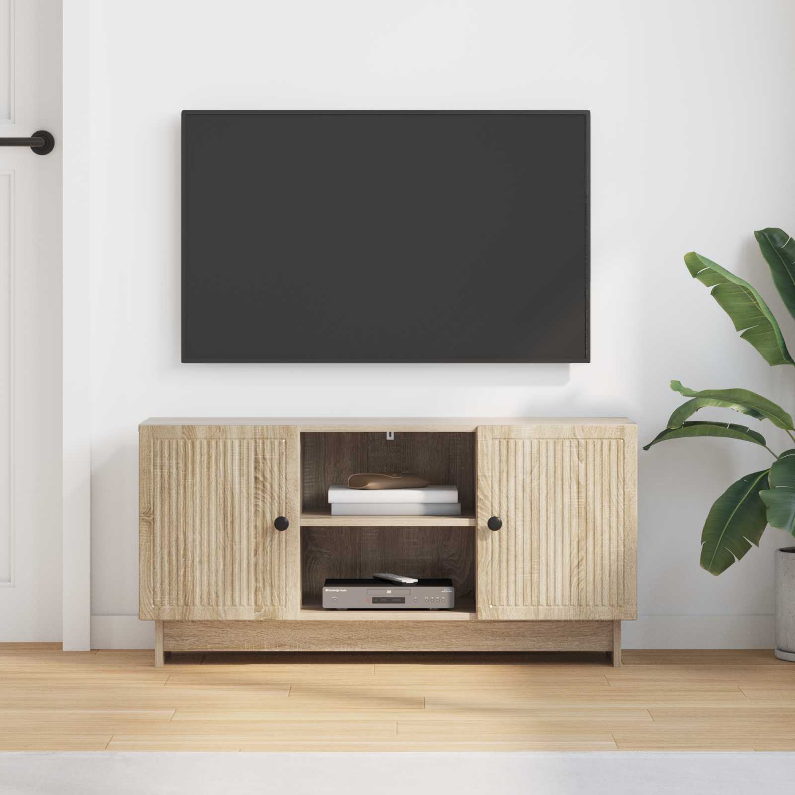 Mobile TV Rovere Sonoma 102 x 34,5 x 50 cm Legno multistrato | homemem39
